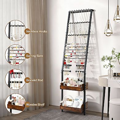 Large jewelry storage box for earrings, necklaces, and bracelets