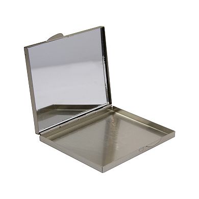 1928 Pewter Tone Butterfly Compact Mirror