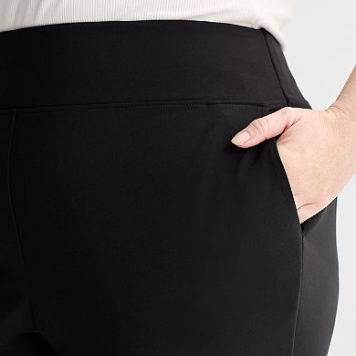 Plus Size Nine West Pull-On Flare Pants