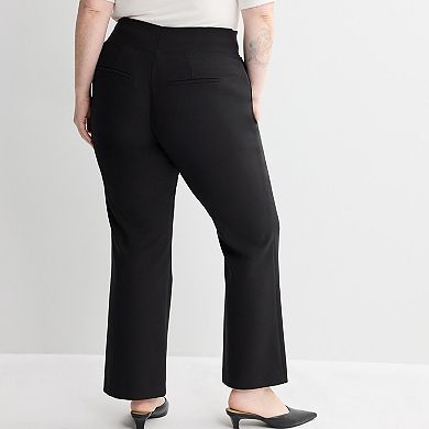 Plus Size Nine West Pull-On Flare Pants