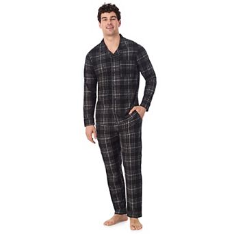 Men's Cuddl Duds® Cozy Lodge Notch Collar Pajama Top & Pajama Bottoms Set