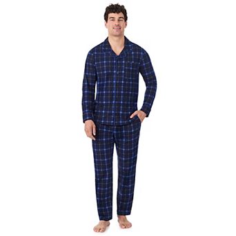 Men's Cuddl Duds® Cozy Lodge Notch Collar Pajama Top & Pajama Bottoms Set