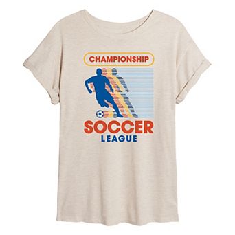 Juniors' Championship Soccer League Oversized Tee