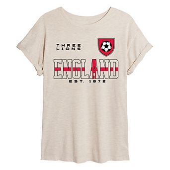 Juniors' England Soccer Oversized Tee
