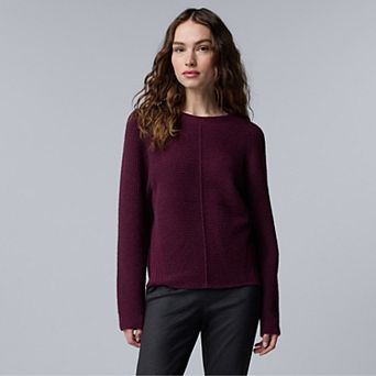 Women's Simply Vera Vera Wang Crewneck Pullover Sweater