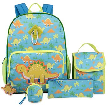 Kids Allover Print Backpack 6 pc Set