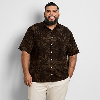 Big & Tall Van Heusen Weekend Printed Camp Shirt