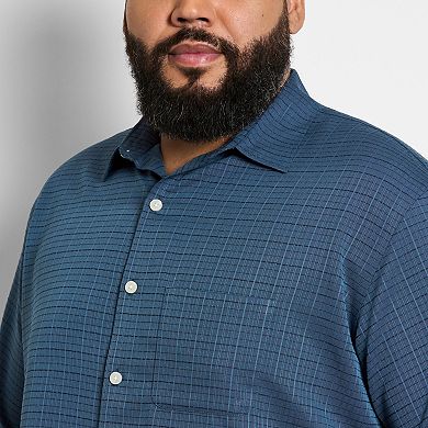 Big & Tall Van Heusen Weekend Solid Camp Shirt