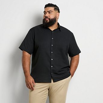 Big & Tall Van Heusen Weekend Solid Camp Shirt