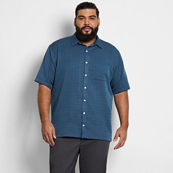 Big & Tall Van Heusen Weekend Solid Camp Shirt