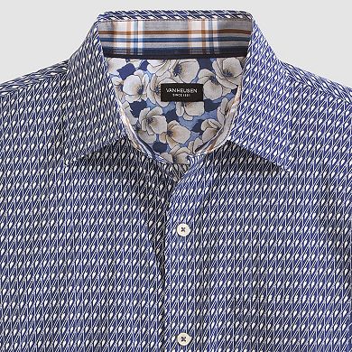 Big & Tall Van Heusen Originals Printed Short Sleeve Button-Down Shirt