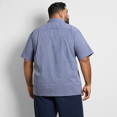 Big & Tall Van Heusen Originals Printed Short Sleeve Button-Down Shirt