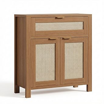 IDEALHOUSE 34" Rattan Sideboard Buffet Cabinet