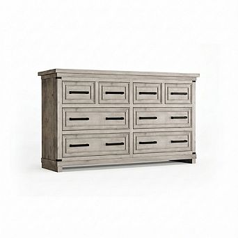 IDEALHOUSE Farmhouse 8-Drawer Wood Dresser