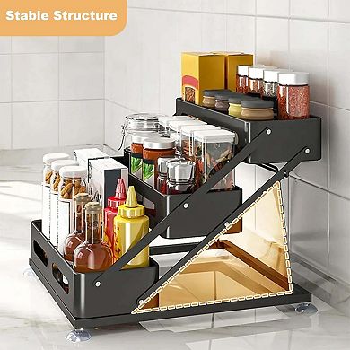 IDEALHOUSE 3-Layer Adjustable Height Spice Rack