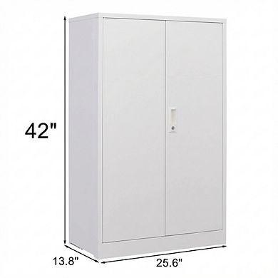 IDEALHOUSE 42 Inch Tall Locking Metal Storage Cabinet