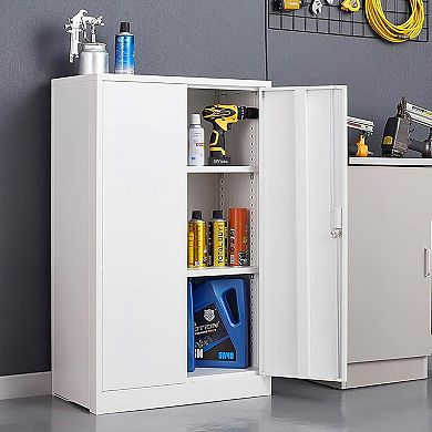IDEALHOUSE 42 Inch Tall Locking Metal Storage Cabinet