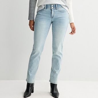 Women's Apt. 9® Tummy Control Straight Jeans