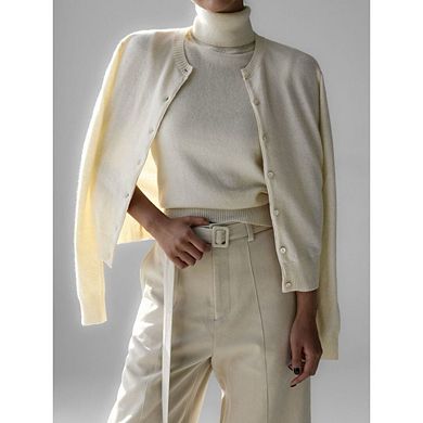 Women Elegant Turtleneck Sweater Vest Casual Solid Sleeveless High Neck Knit Pullover Tank Top