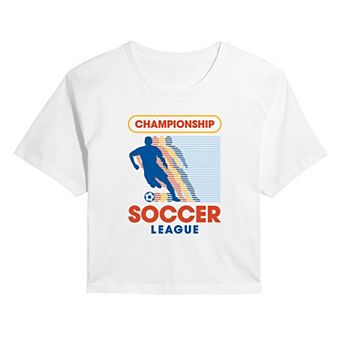 Juniors' Championship Soccer League Cropped Tee