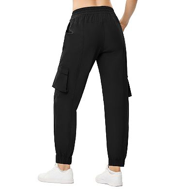 Womens Casual Sweatpants Baggy Cargo Pants Athletic Drawstring Jogger Pants with Pockets
