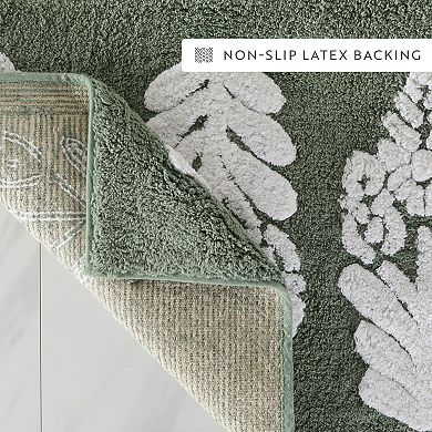 Home Collection Floral Patterned Bathroom Mat