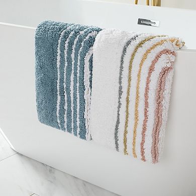Home Collection Cotton Modern Patterned Bath Mat