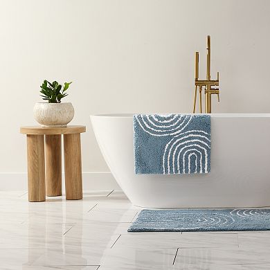 Home Collection Cotton Modern Patterned Bath Mat