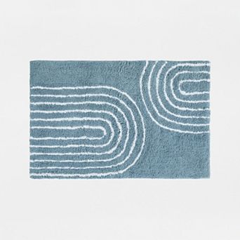 Home Collection Cotton Modern Patterned Bath Mat