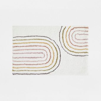 Home Collection Cotton Modern Patterned Bath Mat