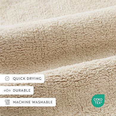 Home Collection Cotton Reversible Solid Bath Mat