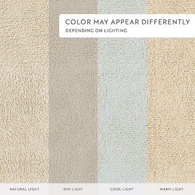 Home Collection Cotton Reversible Solid Bath Mat