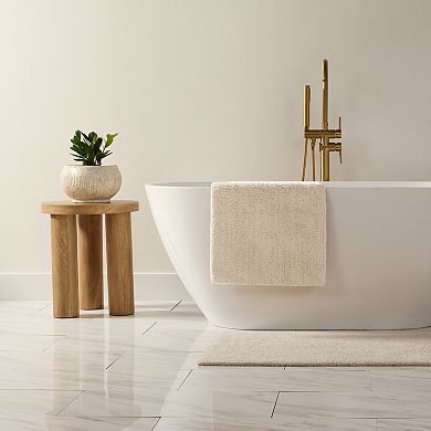 Home Collection Cotton Reversible Solid Bath Mat