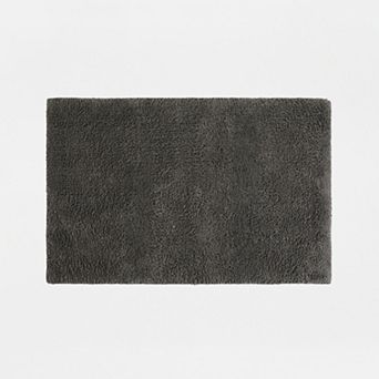 Home Collection Cotton Reversible Solid Bath Mat