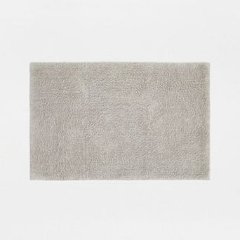 Home Collection Cotton Reversible Solid Bath Mat