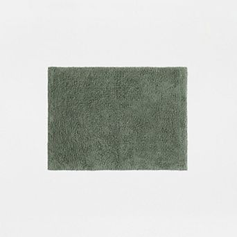 Home Collection Cotton Reversible Solid Bath Mat