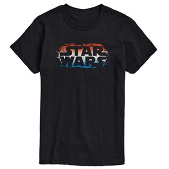 Big & Tall Star Wars Americana Logo Graphic Tee