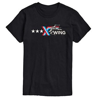 Big & Tall Star Wars X-Wing Americana Logo Graphic Tee