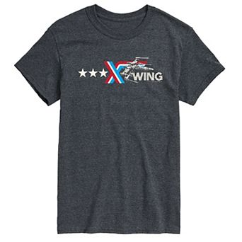 Big & Tall Star Wars X-Wing Americana Logo Graphic Tee