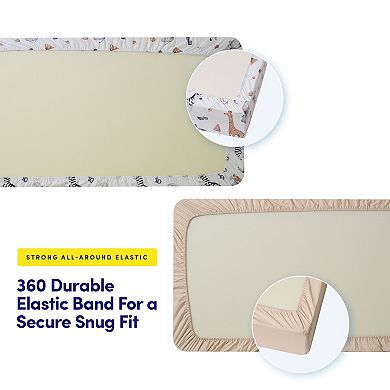 Sweet Home Collection 2-Piece Crib & Toddler Bed Mattress Fitted Sheet Set