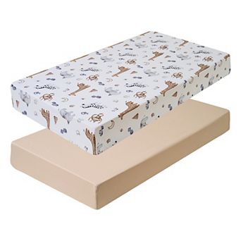 Sweet Home Collection 2 pc Crib & Toddler Bed Mattress Fitted Sheet Set