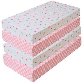 Sweet Home Collection 4 pc Crib & Toddler Bed Mattress Fitted Sheet Set