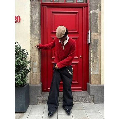 Men's Casual Pullover Knit Sweater