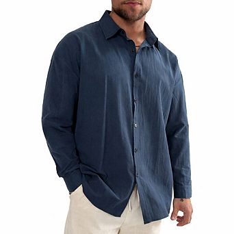 Minimalist Long Sleeve Button Up Shirt