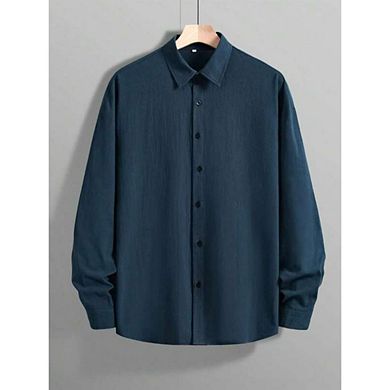 Minimalist Long Sleeve Button Up Shirt