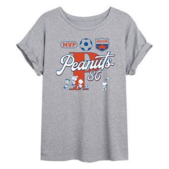 Juniors' Peanuts Oversized Tee