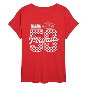 Juniors' Peanuts Peppermint Patty Oversized Tee