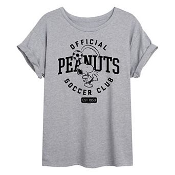 Juniors' Peanuts Official Soccer Club Oversized Tee