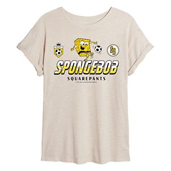 Juniors' Nickelodeon SpongeBob SquarePants Oversized Tee