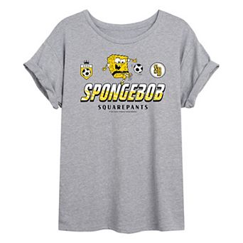 Juniors' Nickelodeon SpongeBob SquarePants Oversized Tee